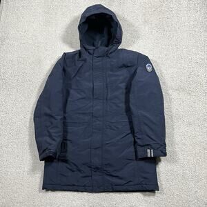 Lands End Squall Jacket Kids Boys L 10-12 Parka Grow A Long Winter Coat Lined